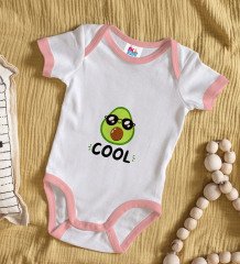 BK Kids Cool Tasarımlı Pembe Bebek Body Zıbın-1