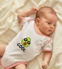BK Kids Cool Tasarımlı Pembe Bebek Body Zıbın-1