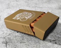 BK Gift Kişiye Özel İsimli Babalar Günü Tasarımlı Sarı Metal Sigara Tabakası ,Babalar Günü Hediyesi , Babaya Hediye , Sigara Tabakası-1