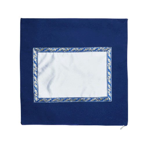 Sublimasyon Kadife Kare Yastık - Lacivert