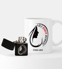 Kişiye Özel Cilt Bakım Uzmanı Temalı Çakmak ve Kupa Hediye Seti - 1