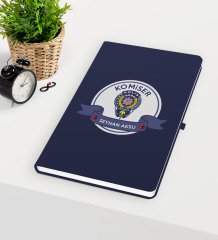 Kişiye Özel Komiser Temalı Lacivert Defter - 1