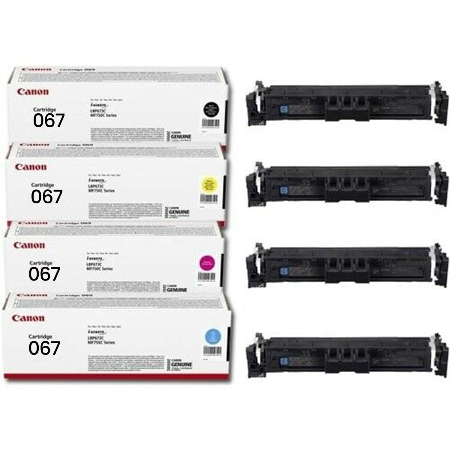 Canon CRG067 Orjinal 4 Renk Toner Seti - Kutusuz LBP631 / MF651CDW / MF655CDW/MF657CDW