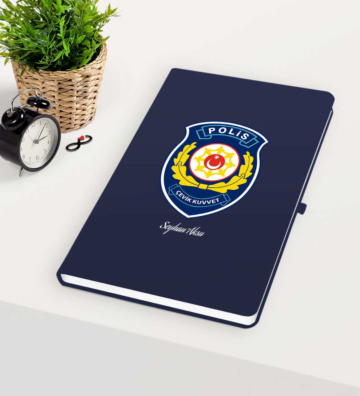 Kişiye Özel Polis Çevik Kuvvet Temalı Lacivert Defter