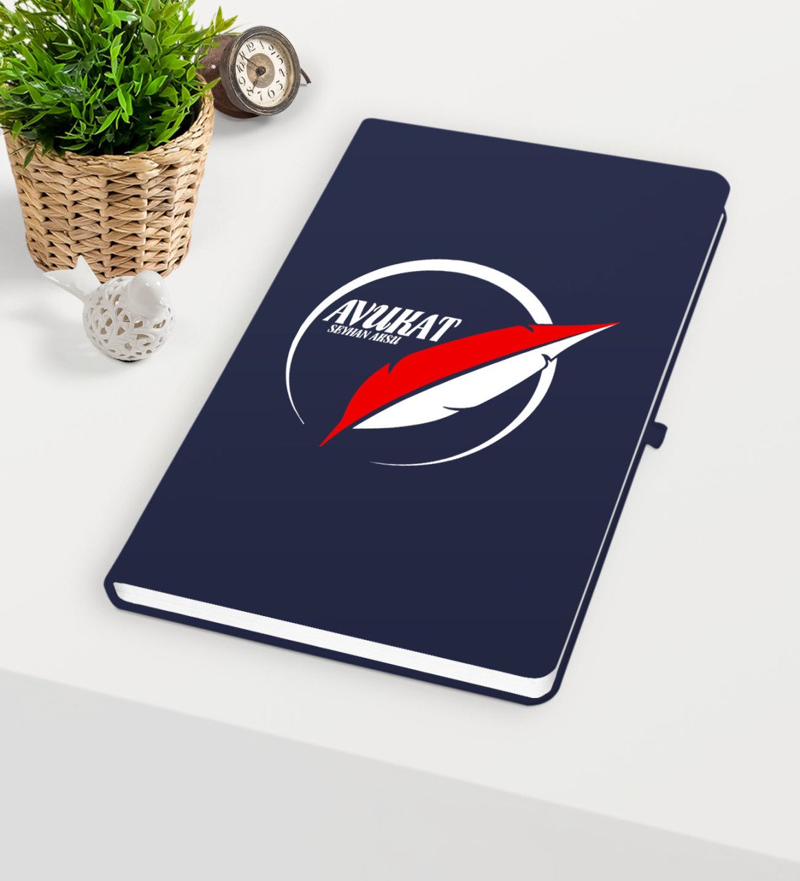 Kişiye Özel Avukat Temalı Lacivert Defter - 13