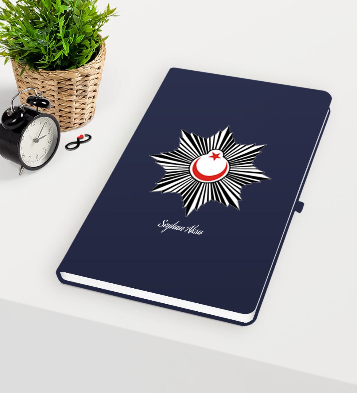 Kişiye Özel Polis Temalı Lacivert Defter - 1