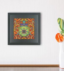 BK Gift Fatma'nın Eli Tasarımlı Ahşap Çerçeveli Taş Duvar Dekoru-3