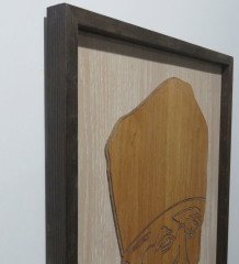 Kişiye Özel Atatürk İmzalı Kabartma Figürlü Özel Yapım Ahşap Çerçeveli Tablo