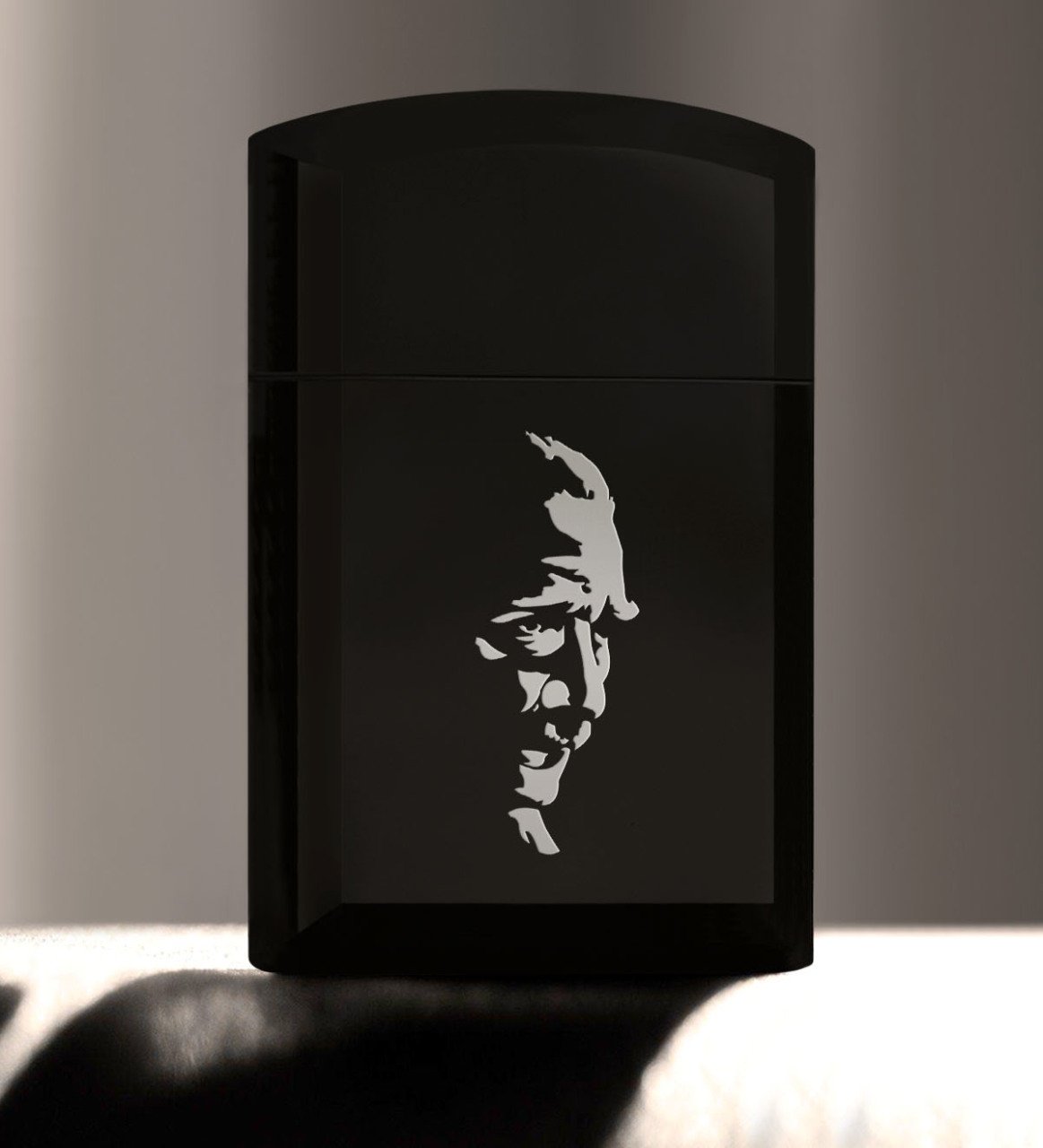Kişiye Özel Atatürk Silüet Siyah Metal Çakmak - 1