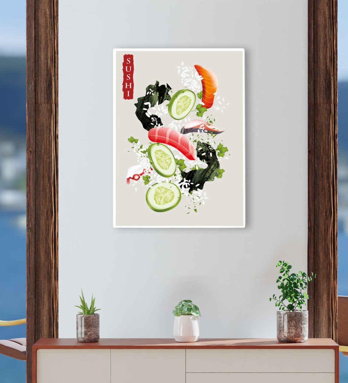 BK Gift Cafe & Bar & Restaurant Konseptli Kanvas Tablo 30x50cm-1