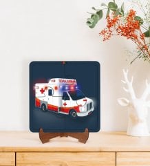 BK Toys Çocuklar İçin 2 si 1 arada Eğitici-Öğretici Ahşap 4 Parça Yapboz Puzzle Çerçeve Model 1