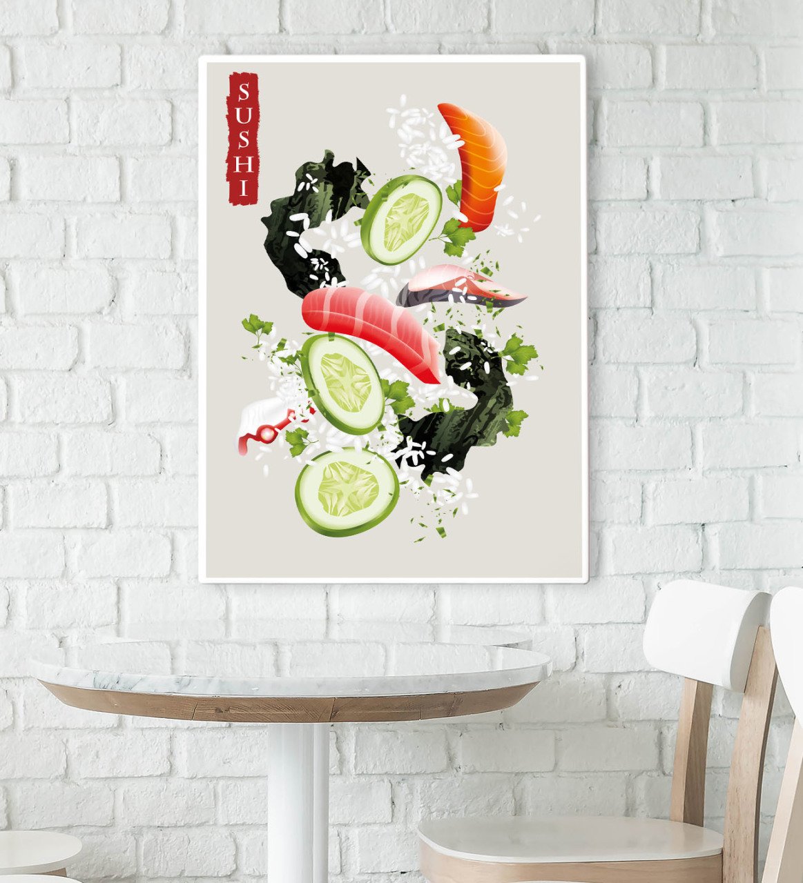 BK Gift Cafe & Bar & Restaurant Konseptli Kanvas Tablo 70x100cm-1