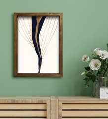 BK Gift Otel Odası Konseptli Doğal Masif Ahşap Çerçeveli Tablo 45x65cm-52