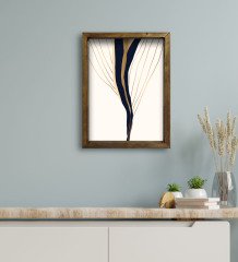 BK Gift Otel Odası Konseptli Doğal Masif Ahşap Çerçeveli Tablo 45x65cm-52