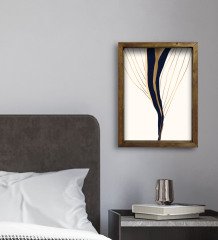 BK Gift Otel Odası Konseptli Doğal Masif Ahşap Çerçeveli Tablo 45x65cm-52