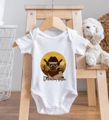 BK Kids Kişiye Özel Fotoğraflı Bebek Yastık ve Bebek Body Zıbın Hediye Seti - Model 41