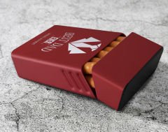 BK Gift Kişiye Özel İsimli Babalar Günü Tasarımlı Kırmızı Metal Sigara Tabakası ,Babalar Günü Hediyesi , Babaya Hediye , Sigara Tabakası-12