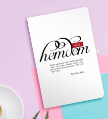 Kişiye Özel Mânâ Hemdem Beyaz Defter