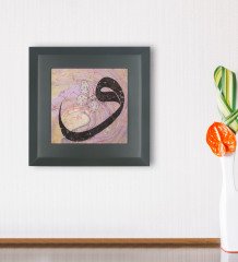 BK Gift Vav Tasarımlı Ahşap Çerçeveli Taş Duvar Dekoru-3