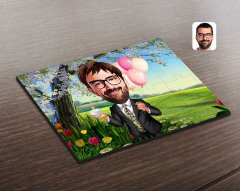 Kişiye Özel Erkek Doğum Günü Karikatürlü Ahşap Puzzle-3