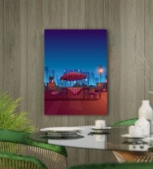 BK Gift Cafe & Bar & Restaurant Konseptli Kanvas Tablo 50x70cm-5