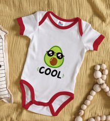 BK Kids Cool Tasarımlı Kırmızı Bebek Body Zıbın-1