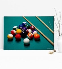 Kişiye Özel Bilardo Temalı Kanvas Tablo (50 x 70 cm.) 3