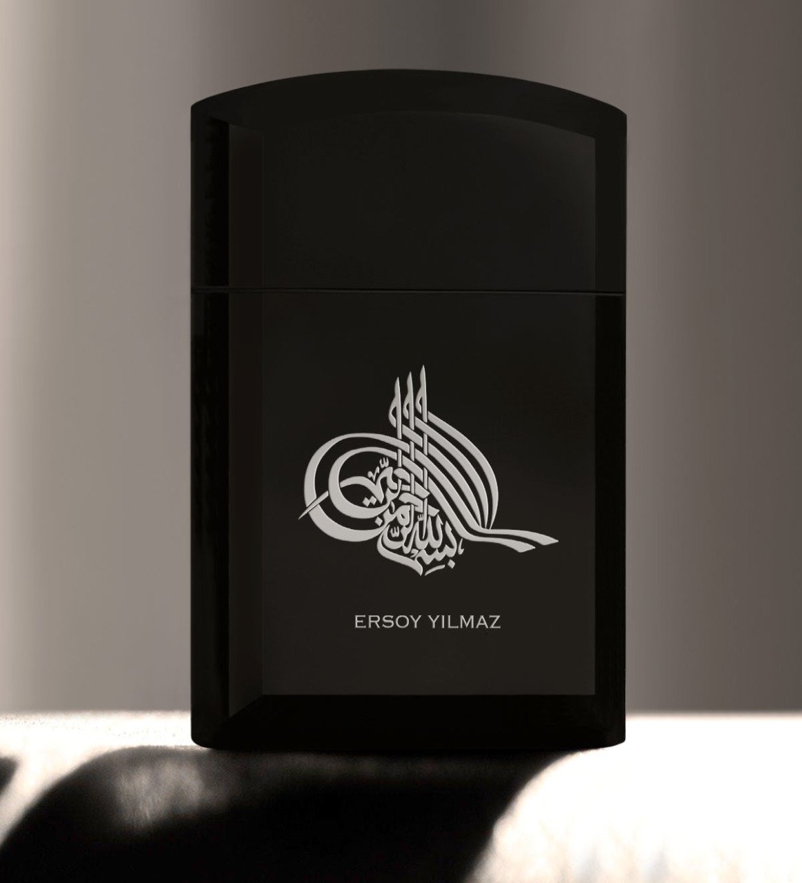 Kişiye Özel Osmanlı Tuğrası Siyah Metal Çakmak - 1
