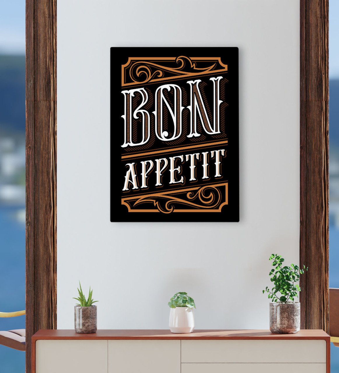 BK Gift Cafe & Bar & Restaurant Konseptli Kanvas Tablo 30x50cm-7