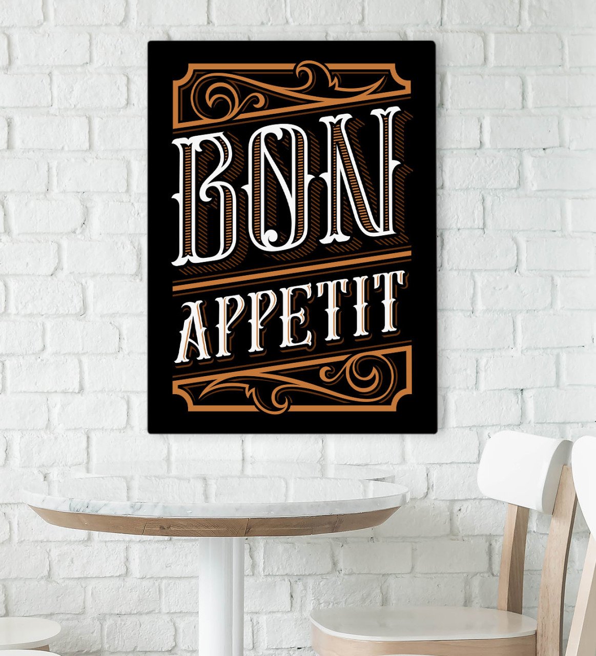 BK Gift Cafe & Bar & Restaurant Konseptli Kanvas Tablo 70x100cm-7
