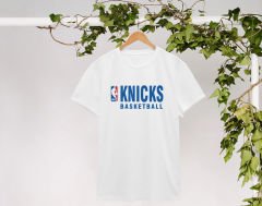 BK Gift Knicks Basketball Tasarımlı Kadın Beyaz T-shirt, Arkadaşa Hediye, Doğum Günü Hediyesi, Trend Tişört, Sevgili Hediyesi-1