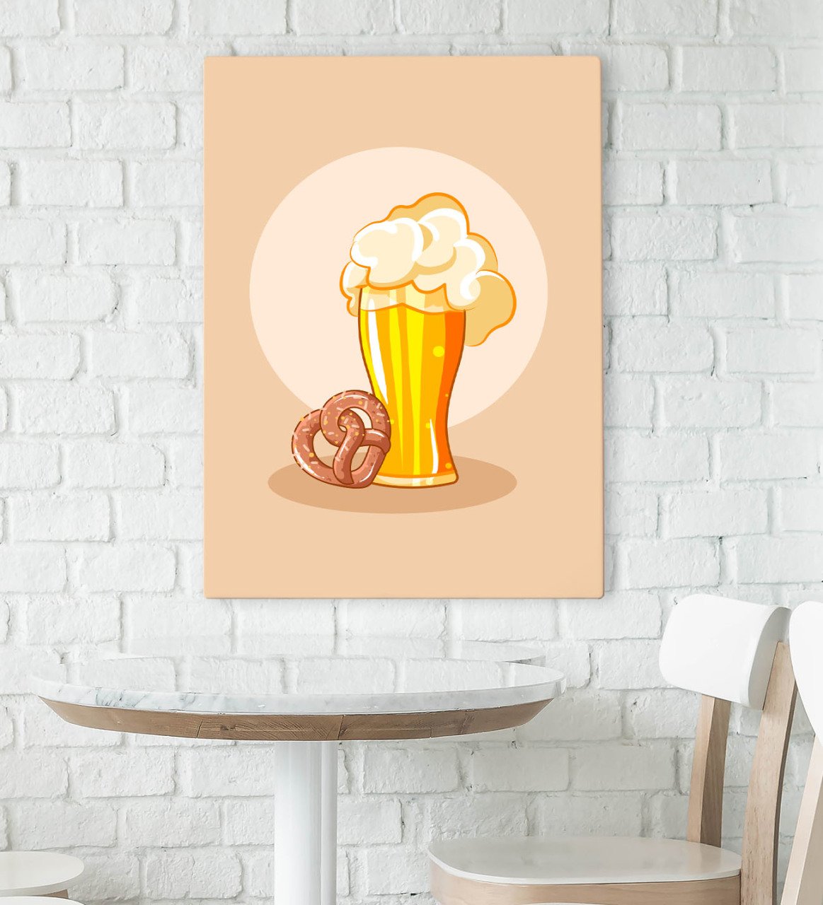 BK Gift Cafe & Bar & Restaurant Konseptli Kanvas Tablo 70x100cm-8