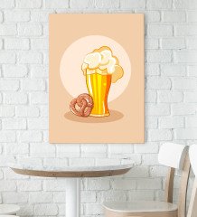 BK Gift Cafe & Bar & Restaurant Konseptli Kanvas Tablo 70x100cm-8