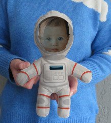 BK Kids Kişiye Özel Fotoğraflı Bebek Yastık ve Bebek Body Zıbın Hediye Seti - Model 44