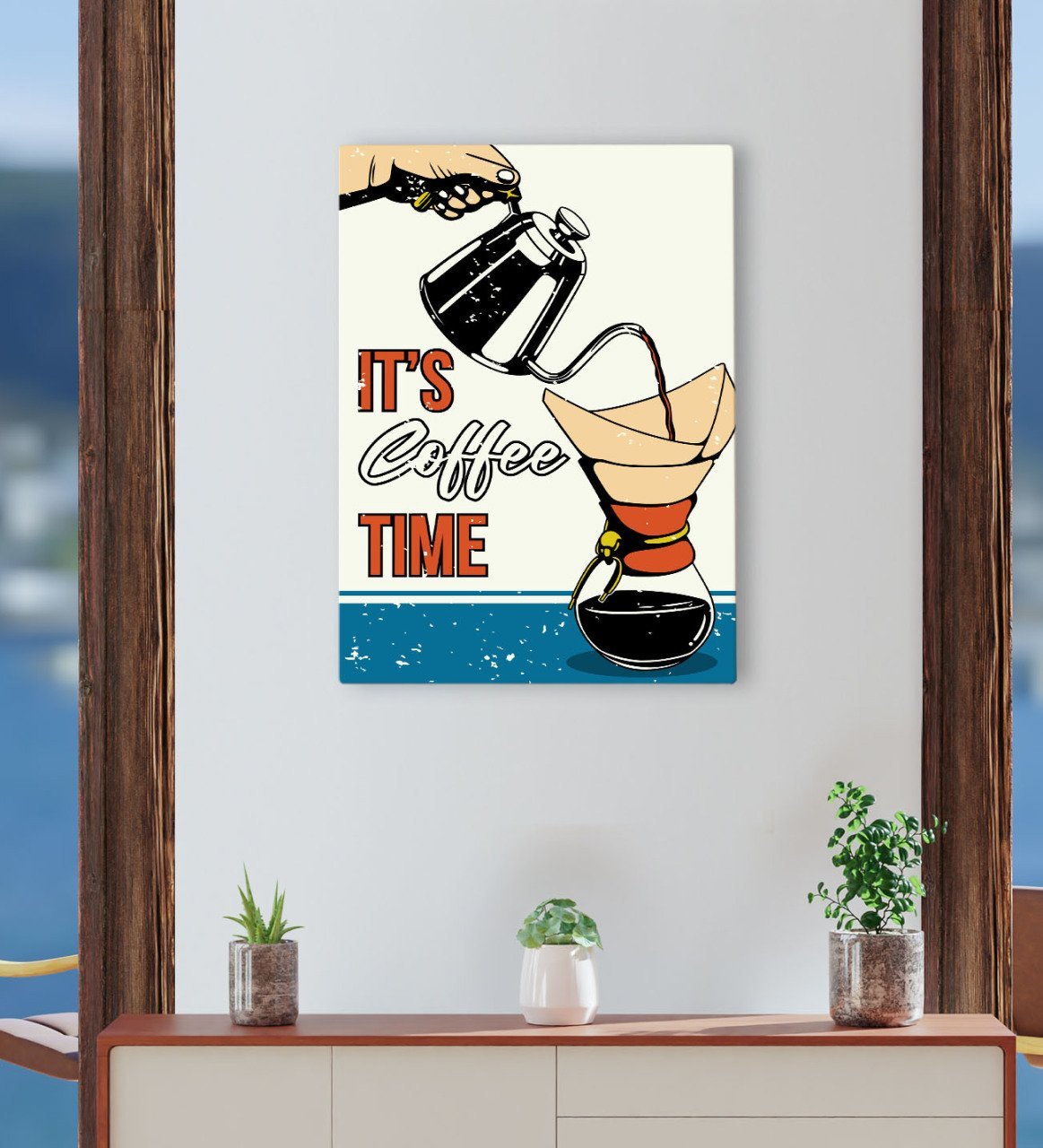 BK Gift Cafe & Bar & Restaurant Konseptli Kanvas Tablo 30x50cm-10