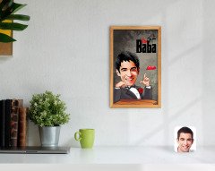 Kişiye Özel Godfather Baba Karikatürlü Dekoratif Retro Ahşap Tablo-7