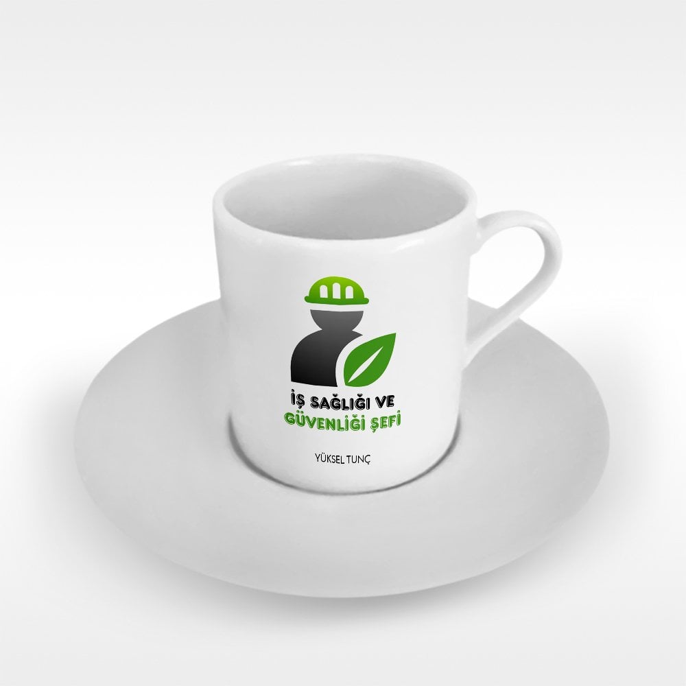 Kişiye Özel Mesleki İş Sağlığı ve Güvenliği Şefi Türk Kahvesi Fincanı - 2