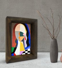 BK Gift Dear Mona Tasarımlı Dekoratif Doğal Masif Ahşap Çerçeve 15x20cm-1