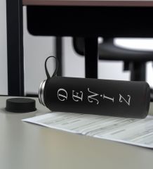 BK Gift Kişiye  Özel İsimli Siyah Defter, Cam Matara ve Türk Kahvesi Fincanı Hediye Seti-2, Arkadaşa Hediye, Sevgiliye Hediye, Yeni İş Hediyesi
