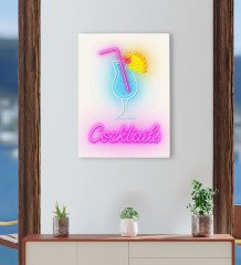 BK Gift Cafe & Bar & Restaurant Konseptli Kanvas Tablo 30x50cm-11