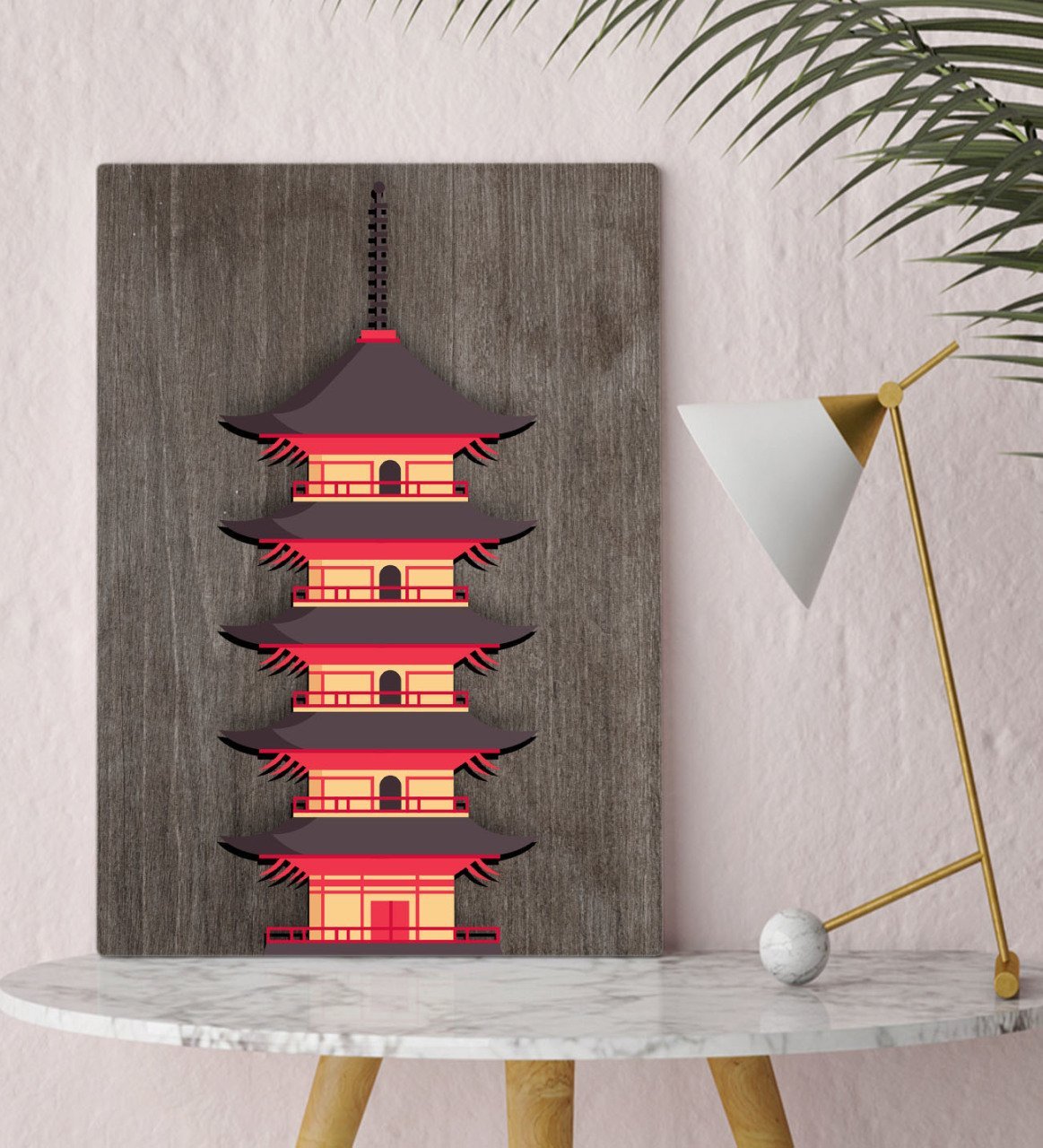 BK Home Minka Evi Tasarımlı Kanvas Tablo 30x50cm-1