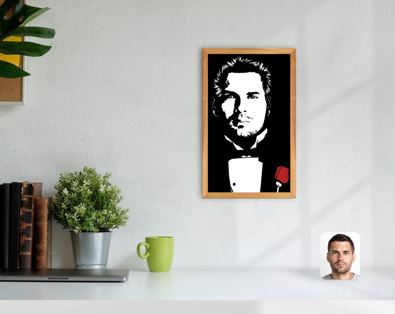 Kişiye Özel Godfather Baba Tasarımlı Dekoratif Retro Ahşap Tablo-20
