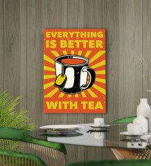 BK Gift Cafe & Bar & Restaurant Konseptli Kanvas Tablo 50x70cm-12