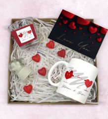 BK Gift Sevgiliye Özel Hediye Seti-3-6, Yıl Dönümü Hediyesi, İsimli Kupa, Sevgiliye Hediye, Sevgililer Günü Hediyesi