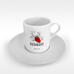Kişiye Özel Mesleki Kalp Damar Cerrahi Türk Kahvesi Fincanı - 4