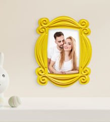 BK Gift Kişiye Özel Fotoğraflı Friends Kapı Çerçevesi Tasarımlı Ahşap Tablo