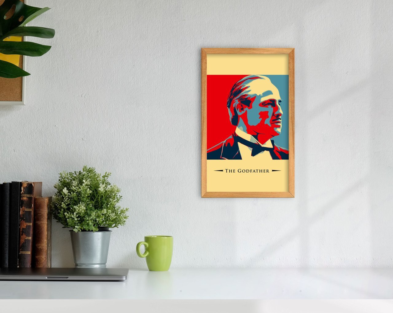 BK Home Godfather Baba Tasarımlı Dekoratif Retro Ahşap Tablo-24