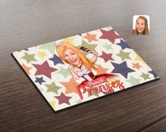 Kişiye Özel Pamuk Prenses Karikatürlü Ahşap Puzzle-3