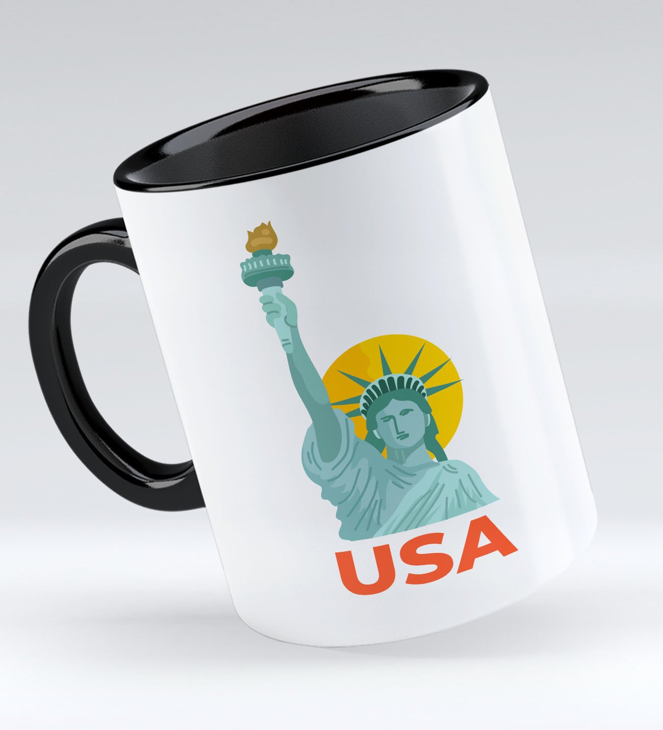 Bk Gift USA Tasarımlı Siyah Kupa Bardak - Model 1