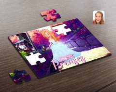 Kişiye Özel Pamuk Prenses Karikatürlü Ahşap Puzzle-4